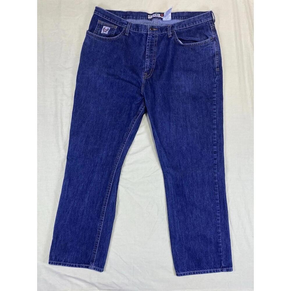 Cinch FR Jeans Men’s CAT2 45x32.5 Relaxed Fit Blue Denim Work Pants Workwear